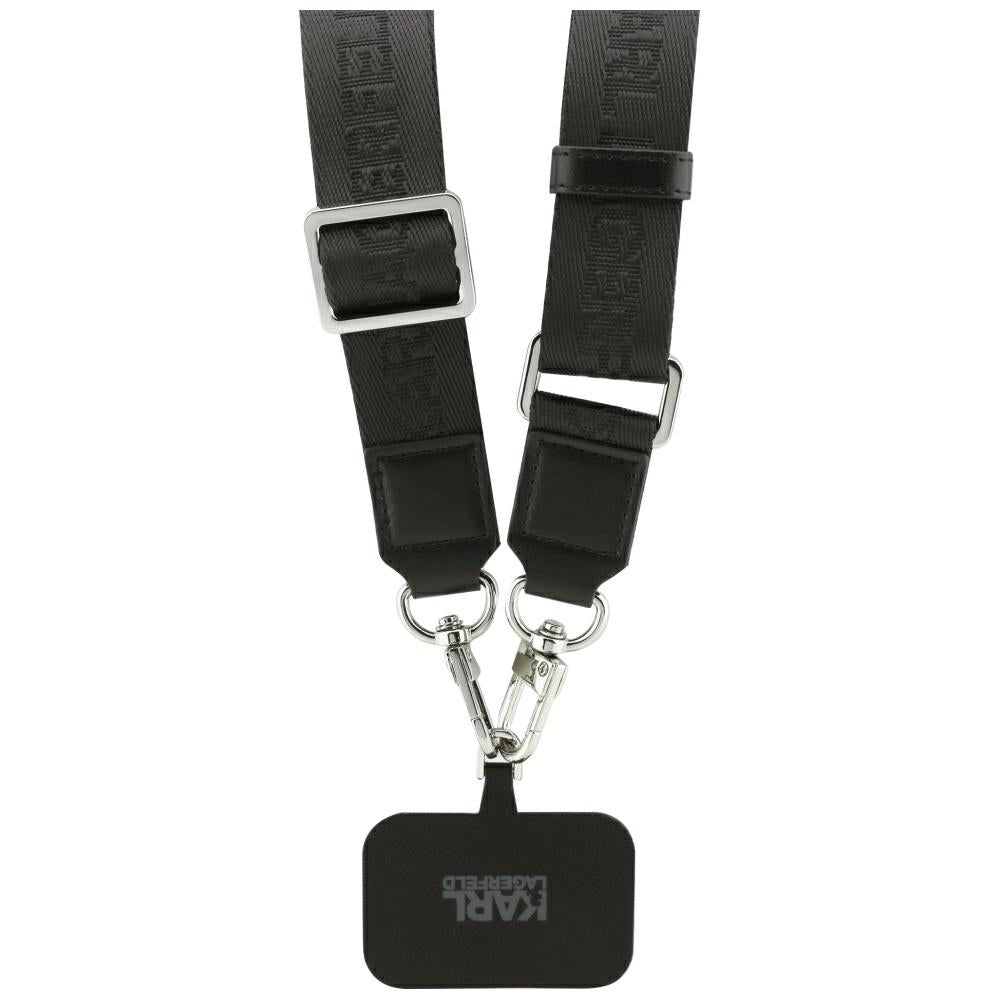 MagSafe cover til Apple iPhone 17 Pro Max, Karl Lagerfeld, Big Strap Choupette Metal Logo, Sort