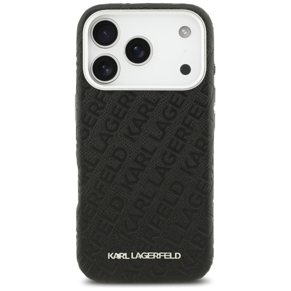 MagSafe cover til Apple iPhone 17 Pro Max, Karl Lagerfeld, FW Stamped Karl, Sort