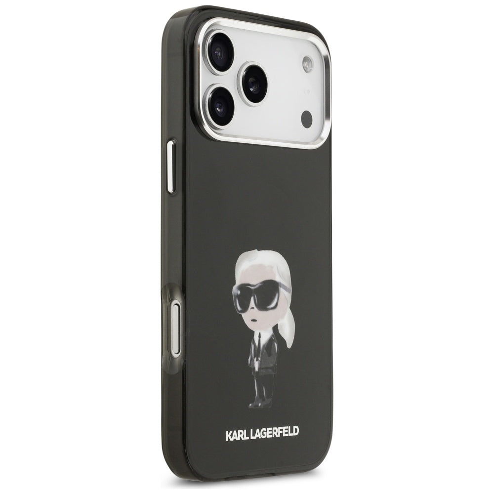MagSafe cover til Apple iPhone 17 Pro Max, Karl Lagerfeld, IML Aquarelle Karl Ikonik, Sort
