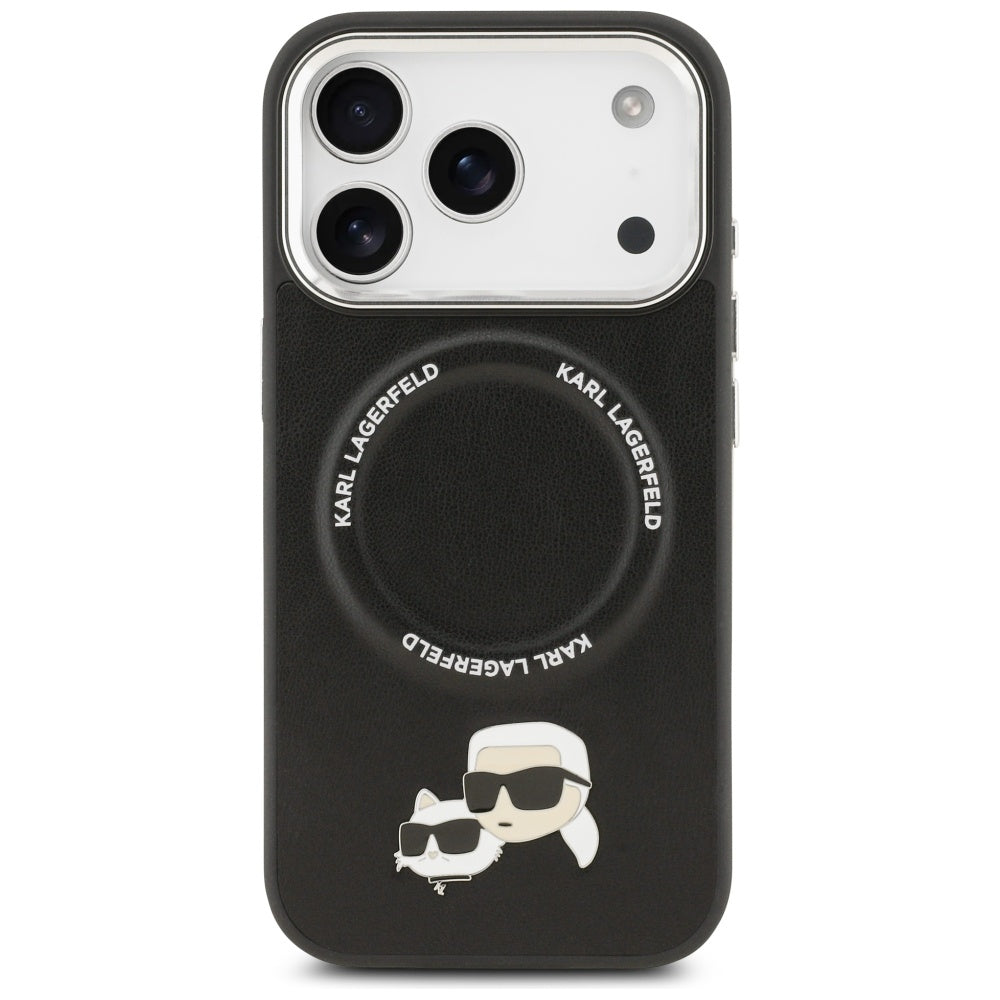 MagSafe cover til Apple iPhone 17 Pro Max, Karl Lagerfeld, Karl & Choupette Pins, Sort