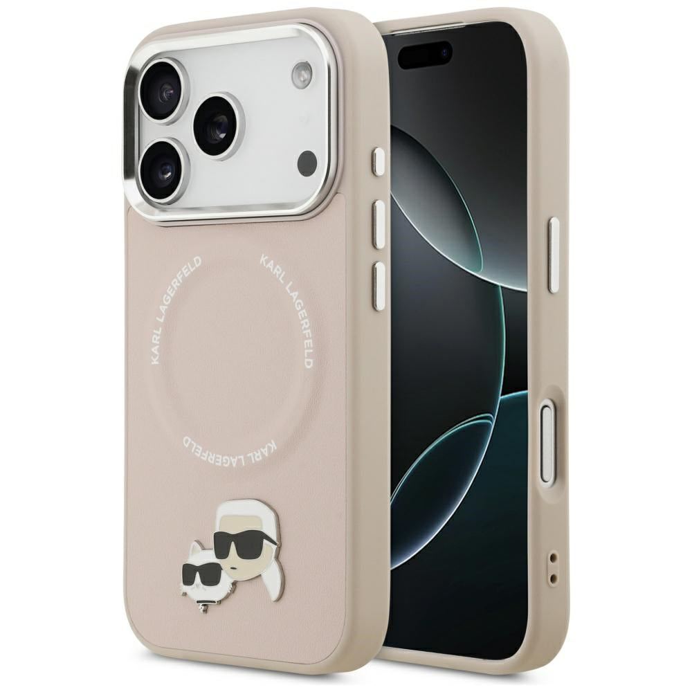 MagSafe cover til Apple iPhone 17 Pro Max, Karl Lagerfeld, Karl & Choupette Pins, Pink