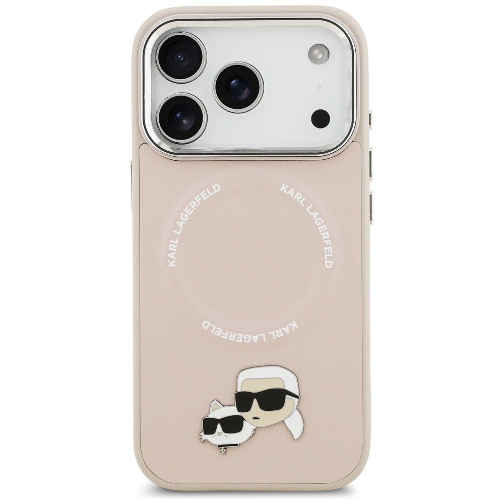 MagSafe cover til Apple iPhone 17 Pro Max, Karl Lagerfeld, Karl & Choupette Pins, Pink