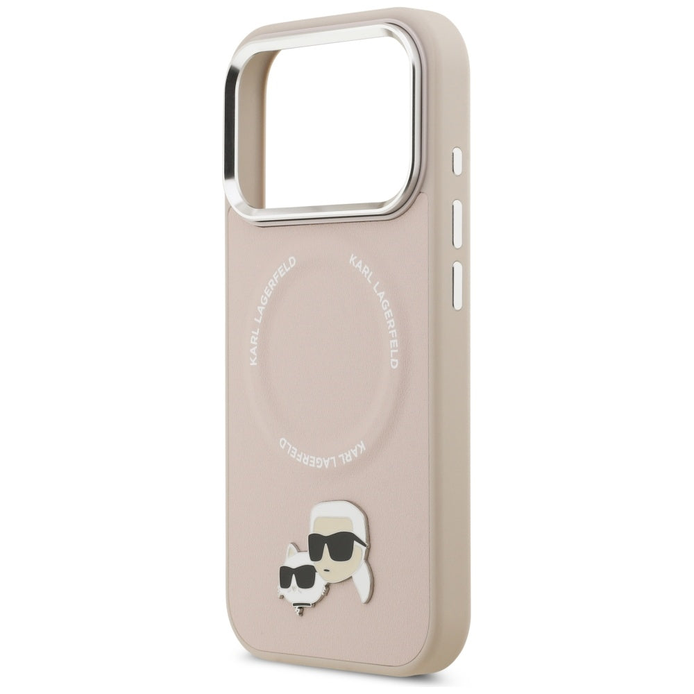 MagSafe cover til Apple iPhone 17 Pro Max, Karl Lagerfeld, Karl & Choupette Pins, Pink
