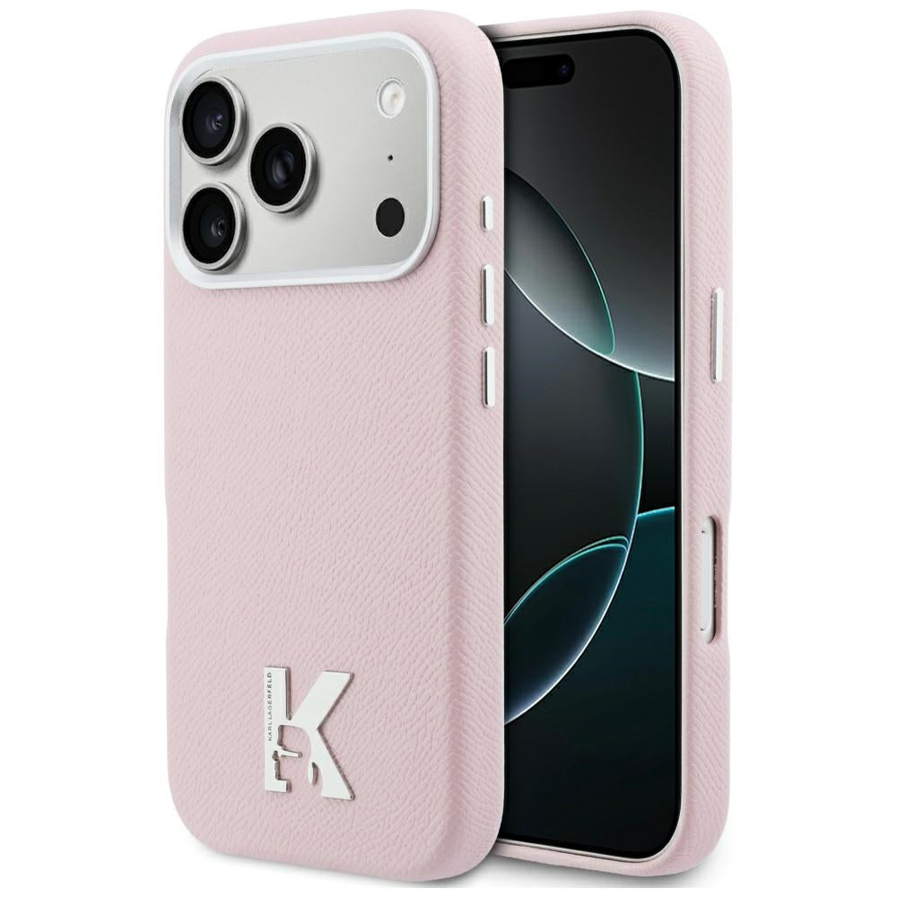 MagSafe cover til Apple iPhone 17 Pro Max, Karl Lagerfeld, Karl Head Logo, Pink