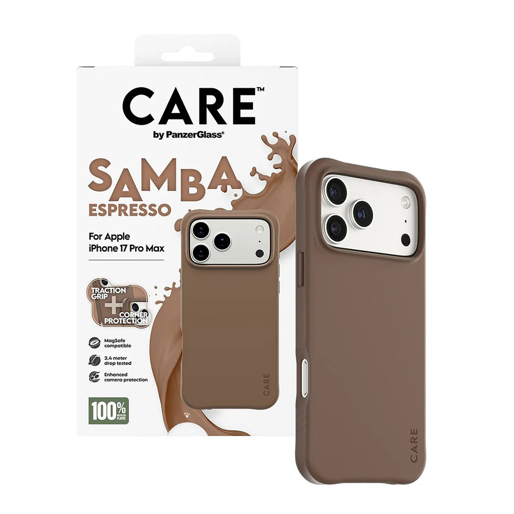 MagSafe cover til Apple iPhone 17 Pro Max, PanzerGlass, Fashionable Care, Brun