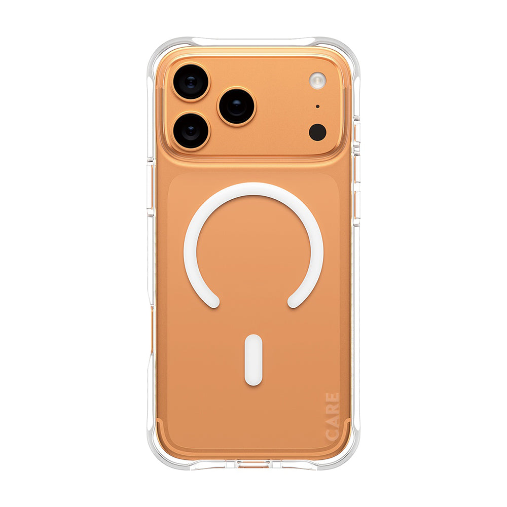 MagSafe cover til Apple iPhone 17 Pro Max, PanzerGlass, Fashionable Care, Hvid Transparent