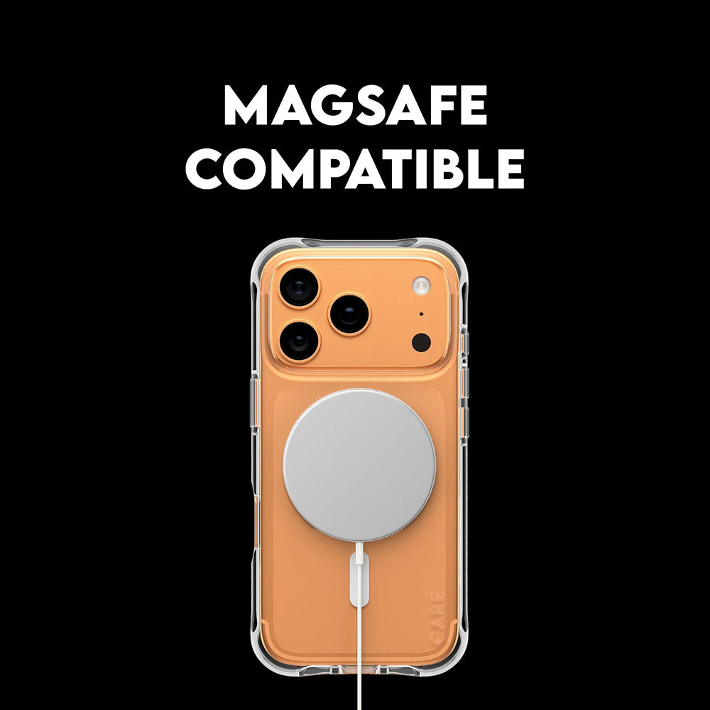 MagSafe cover til Apple iPhone 17 Pro Max, PanzerGlass, Fashionable Care, Hvid Transparent