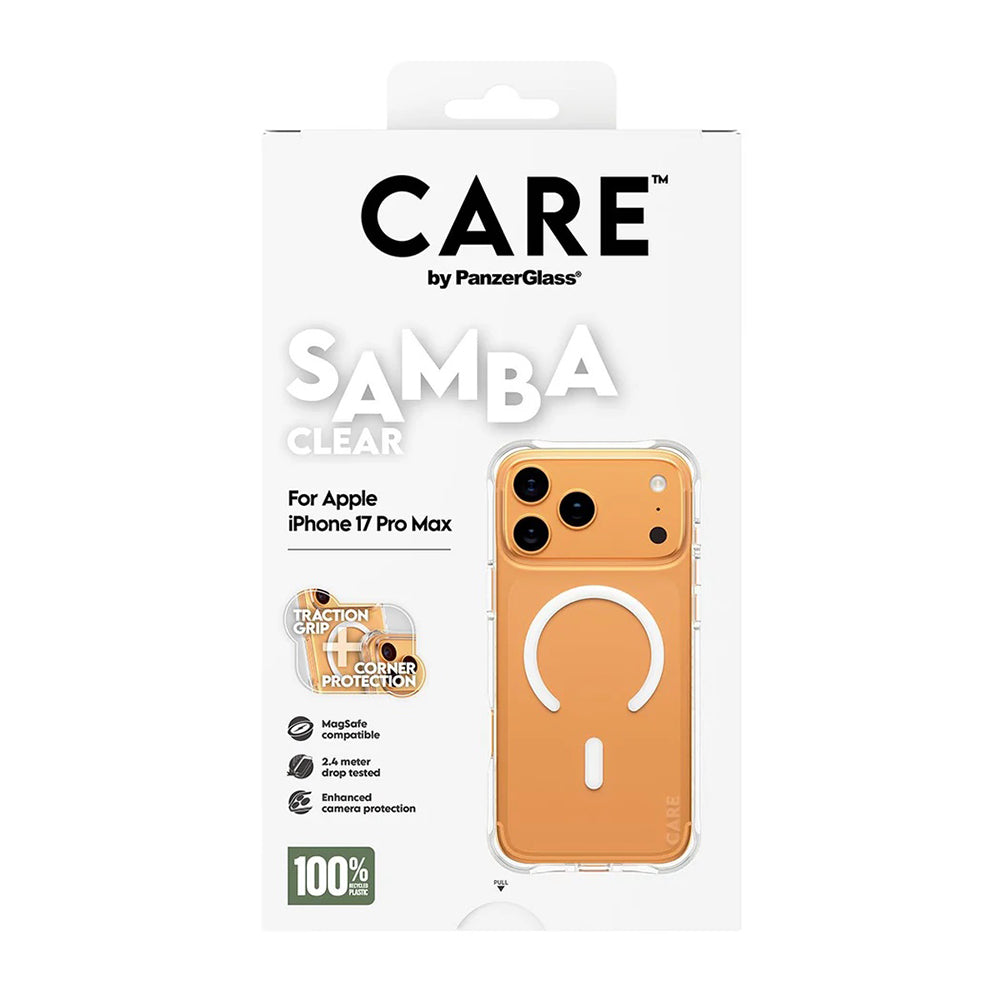 MagSafe cover til Apple iPhone 17 Pro Max, PanzerGlass, Fashionable Care, Hvid Transparent