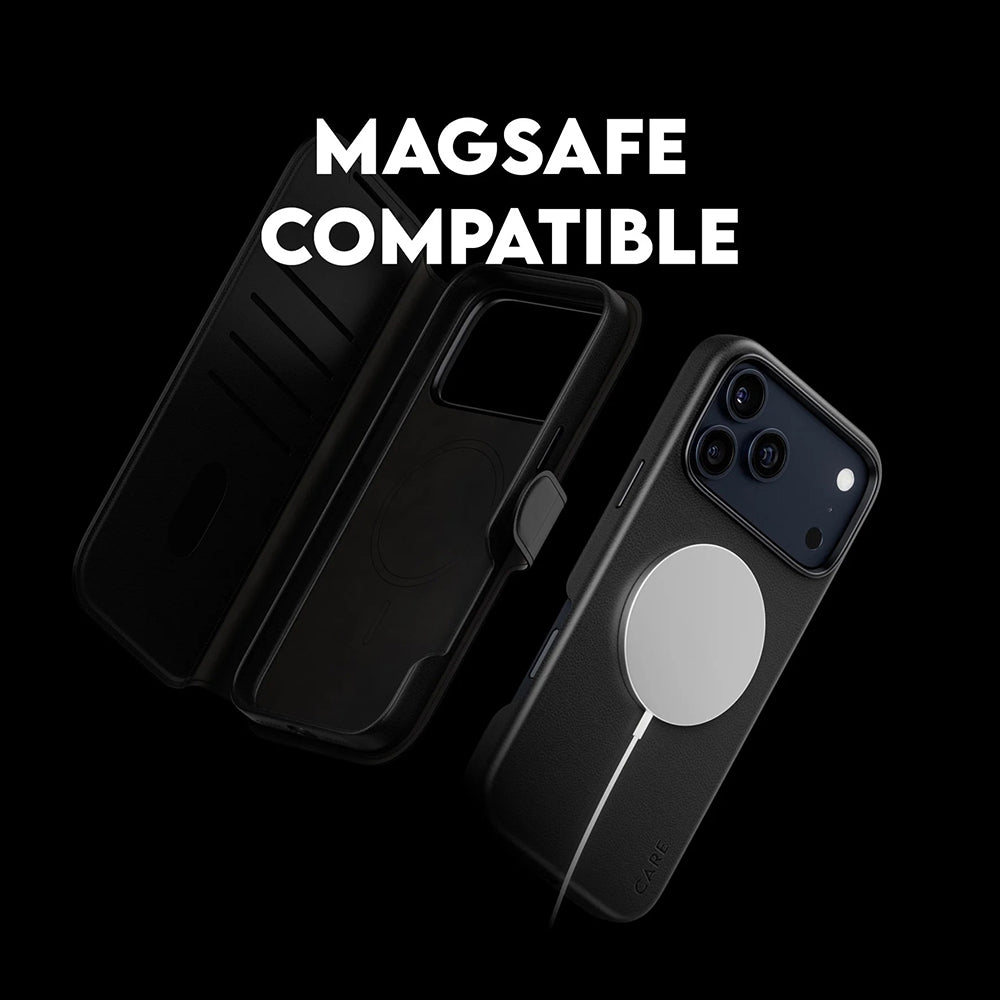 MagSafe cover til Apple iPhone 17 Pro Max, PanzerGlass, Care Feature Tango Two-in-One, Sort