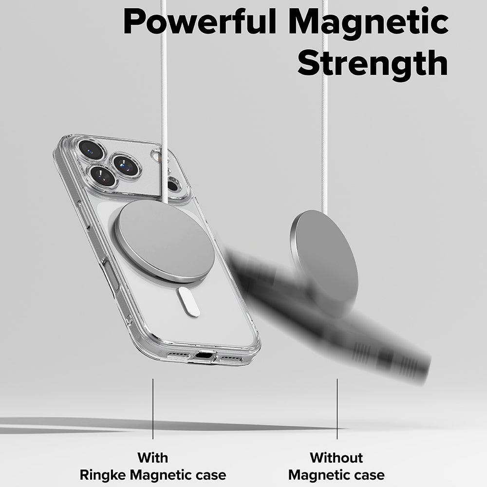 MagSafe cover til Apple iPhone 17 Pro Max, Ringke, Fusion, Gennemsigtig