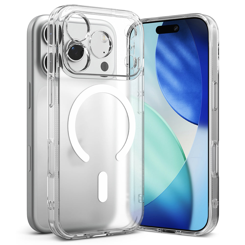 MagSafe cover til Apple iPhone 17 Pro Max, Ringke, Fusion, Mat Transparent