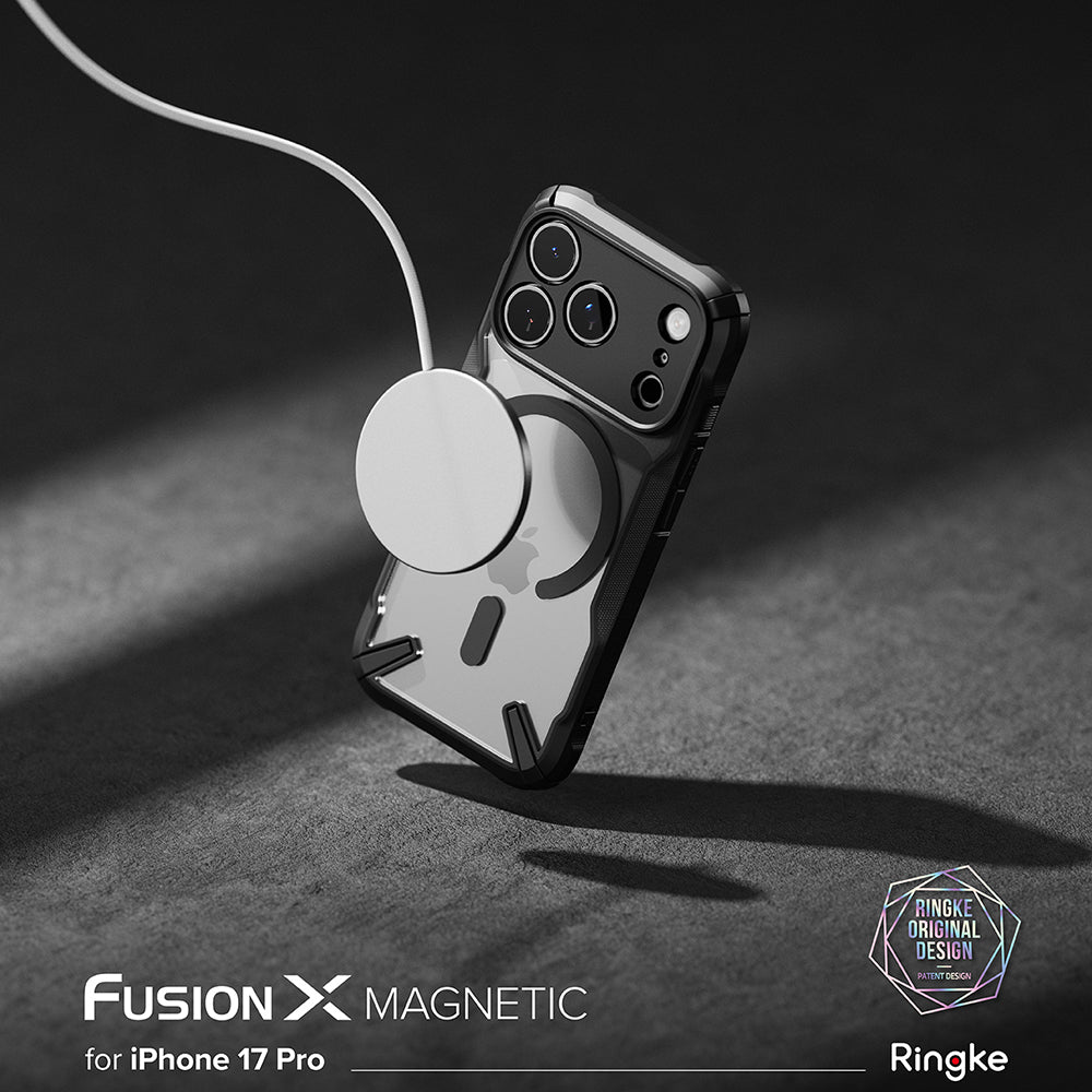 MagSafe cover til Apple iPhone 17 Pro Max, Ringke, Fusion X, Sort