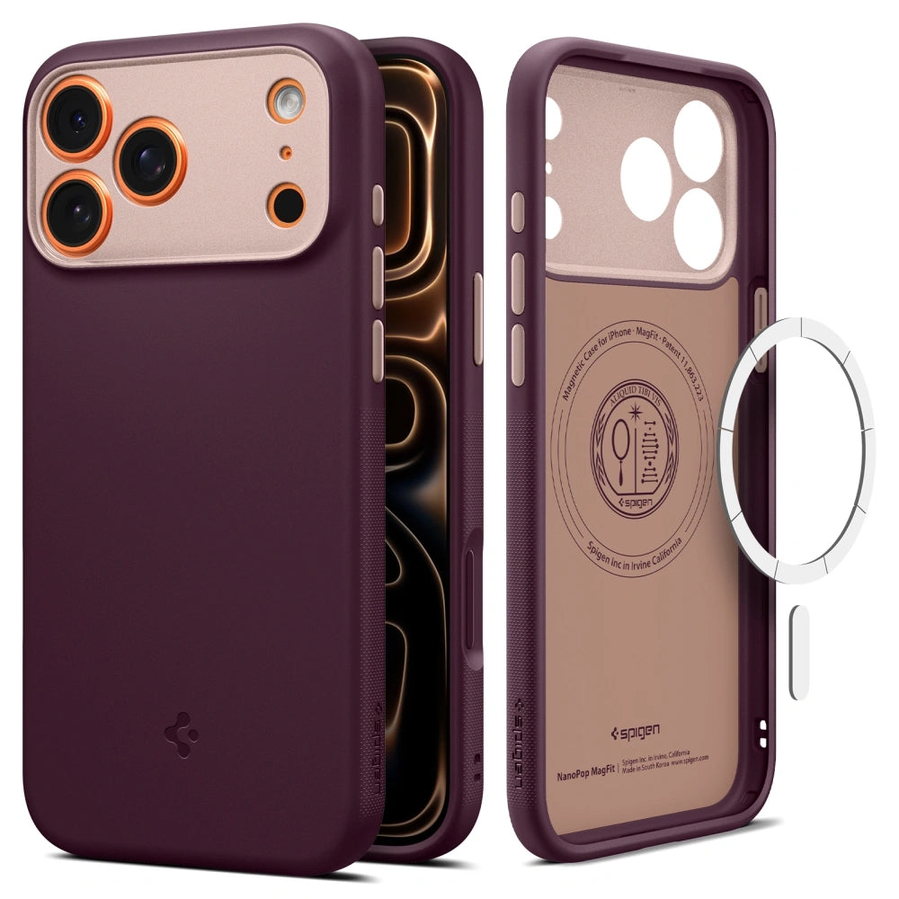 MagSafe cover til Apple iPhone 17 Pro Max, Spigen, Caseology Nano Pop, Kirsebærrød ACS10261