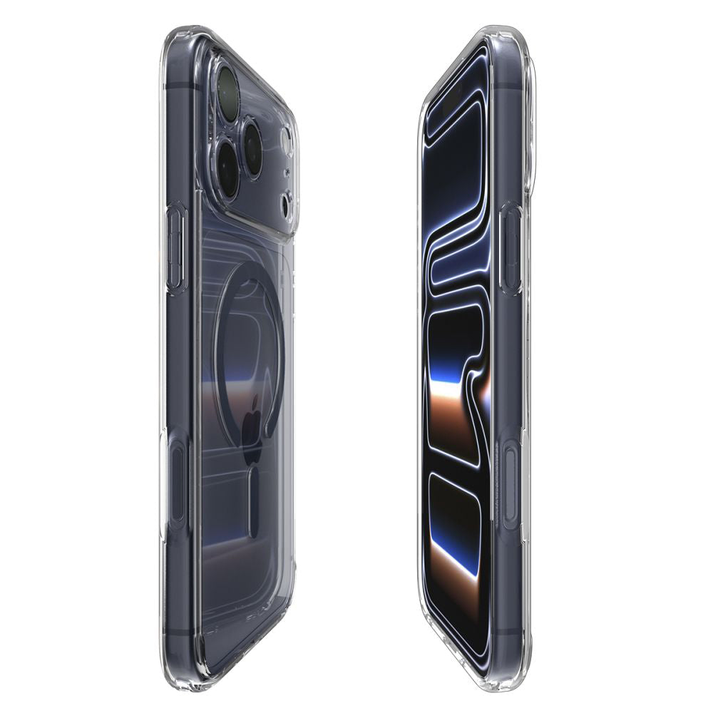MagSafe cover til Apple iPhone 17 Pro Max, Spigen, Ultra Hybrid, Transparent Navy ACS11108