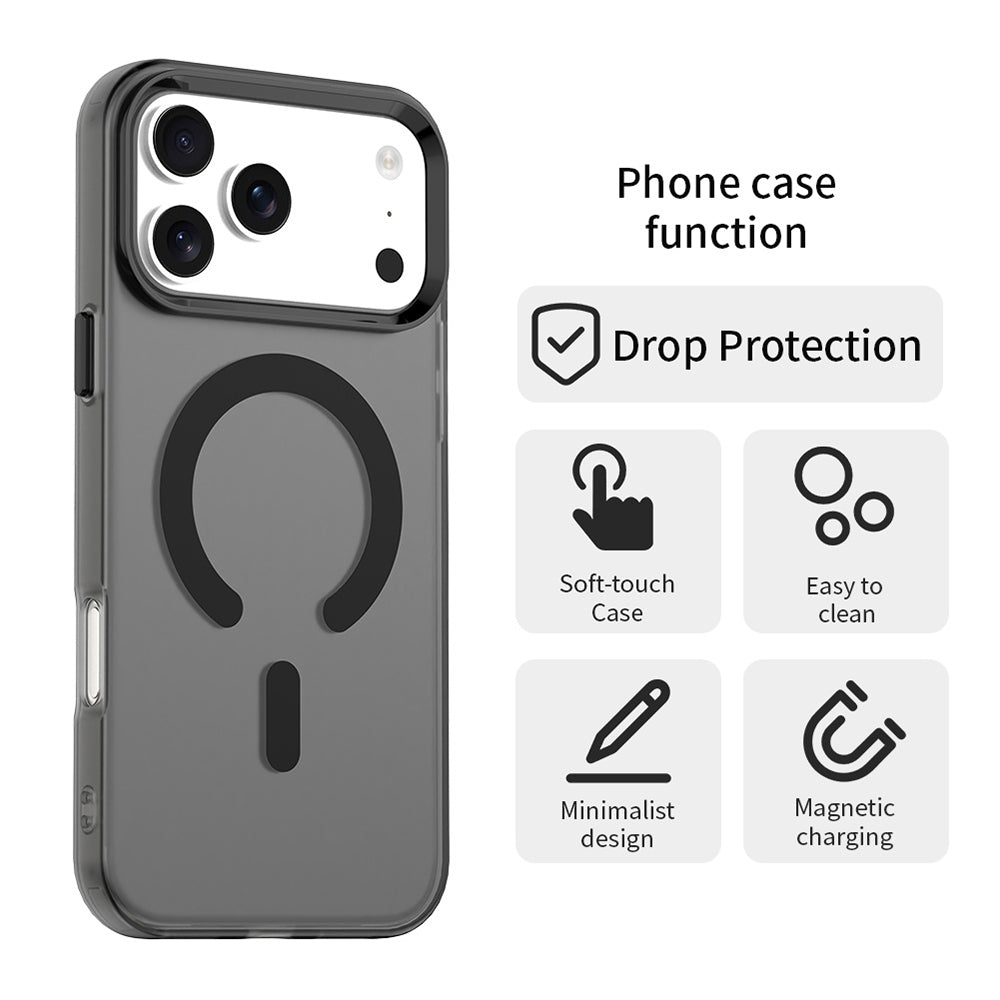 MagSafe cover til Apple iPhone 17 Pro Max, Techsuit, CandyCase, Sort