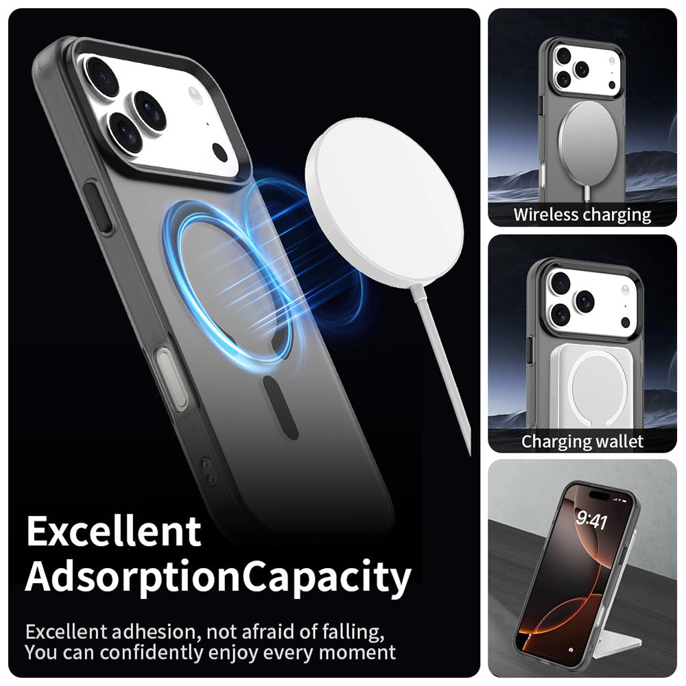 MagSafe cover til Apple iPhone 17 Pro Max, Techsuit, CandyCase, Sort