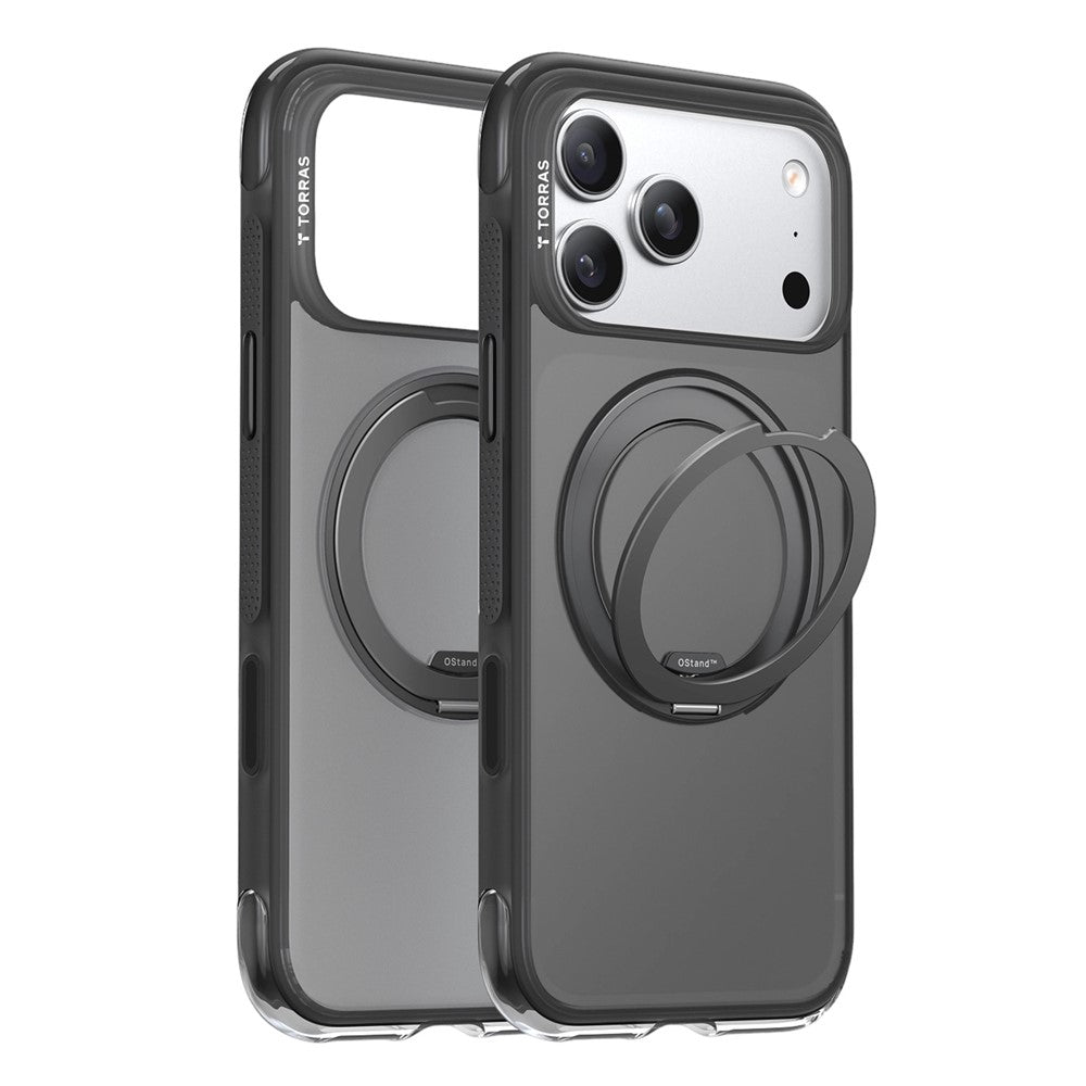 MagSafe-etui til Apple iPhone 17 Pro Max, Torras, Ostand O3 Air, Grå