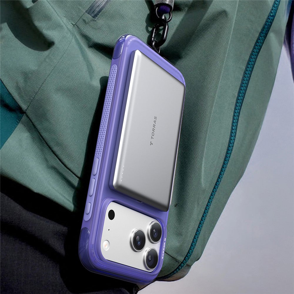 MagSafe-etui til Apple iPhone 17 Pro Max, Torras, Ostand O3 Air, Grå