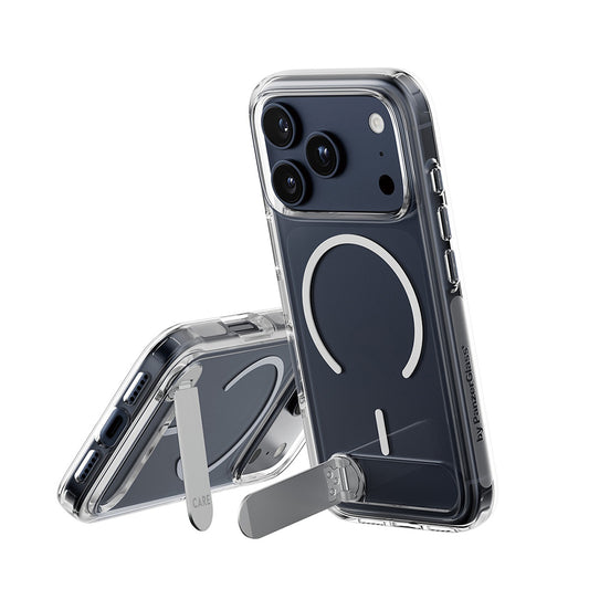 MagSafe cover til Apple iPhone 17 Pro, PanzerGlass, med Kickstand, Transparent