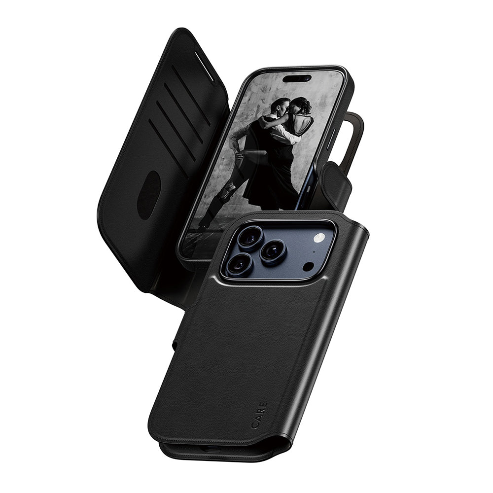MagSafe cover til Apple iPhone 17 Pro, PanzerGlass, Care Feature Tango Two-in-One, Sort
