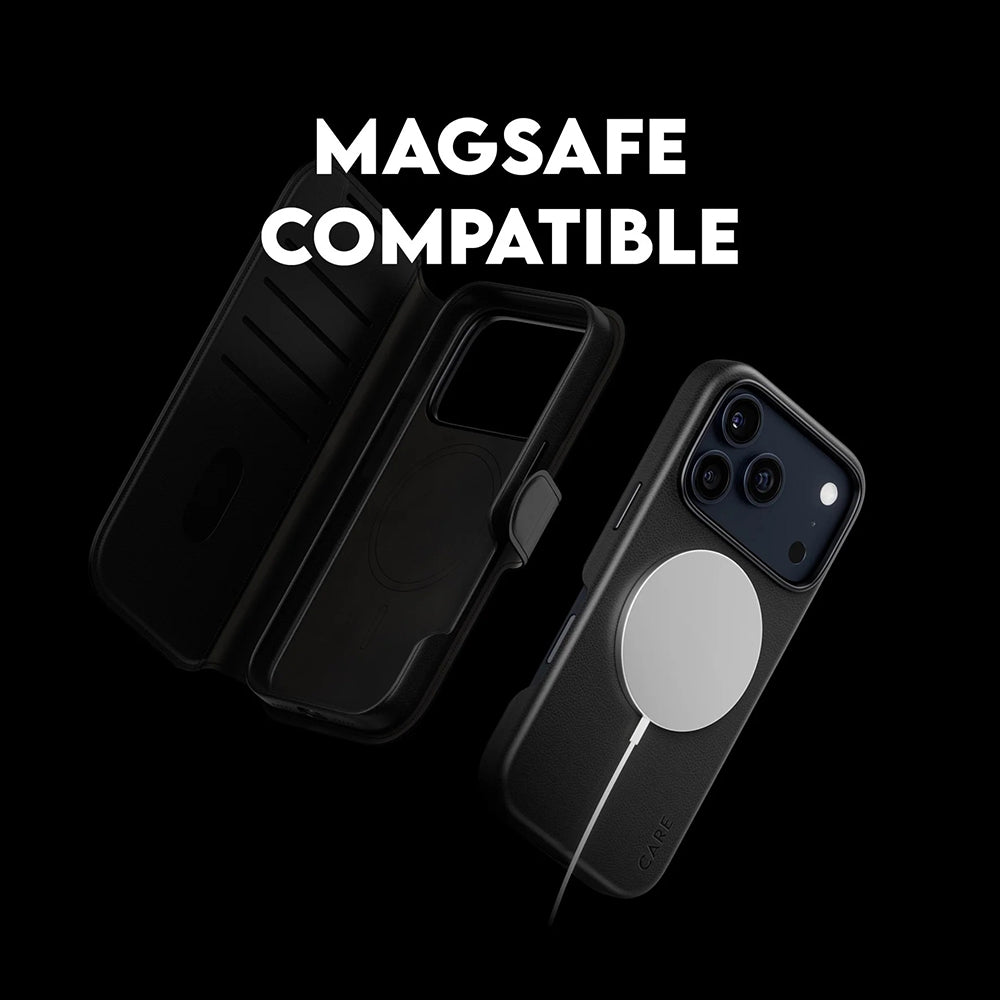 MagSafe cover til Apple iPhone 17 Pro, PanzerGlass, Care Feature Tango Two-in-One, Sort
