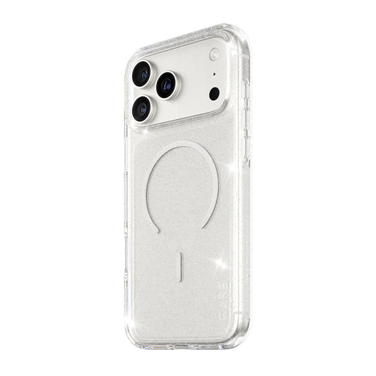 MagSafe cover til Apple iPhone 17 Pro, PanzerGlass, Care Urban Explorer Star Lit, Transparent Hvid