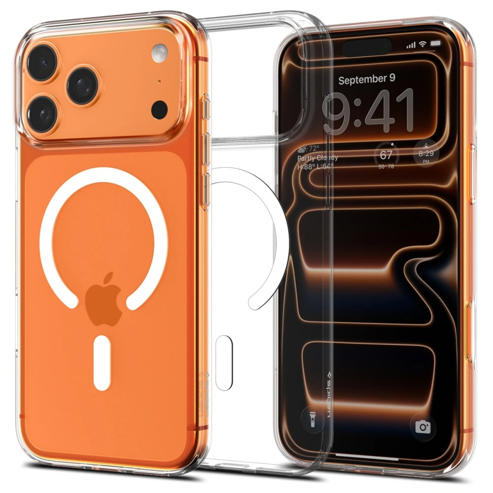 MagSafe cover til Apple iPhone 17 Pro, Spigen, Liquid Crystal, Hvid ACS10396
