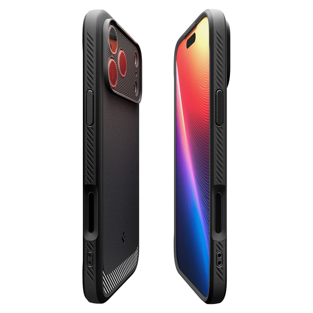 MagSafe cover til Apple iPhone 17 Pro, Spigen, Rugged Armor, Mat Sort ACS10329