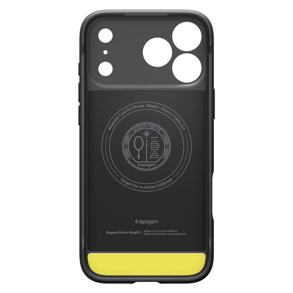MagSafe cover til Apple iPhone 17 Pro, Spigen, Rugged Armor, Mat Sort ACS10329