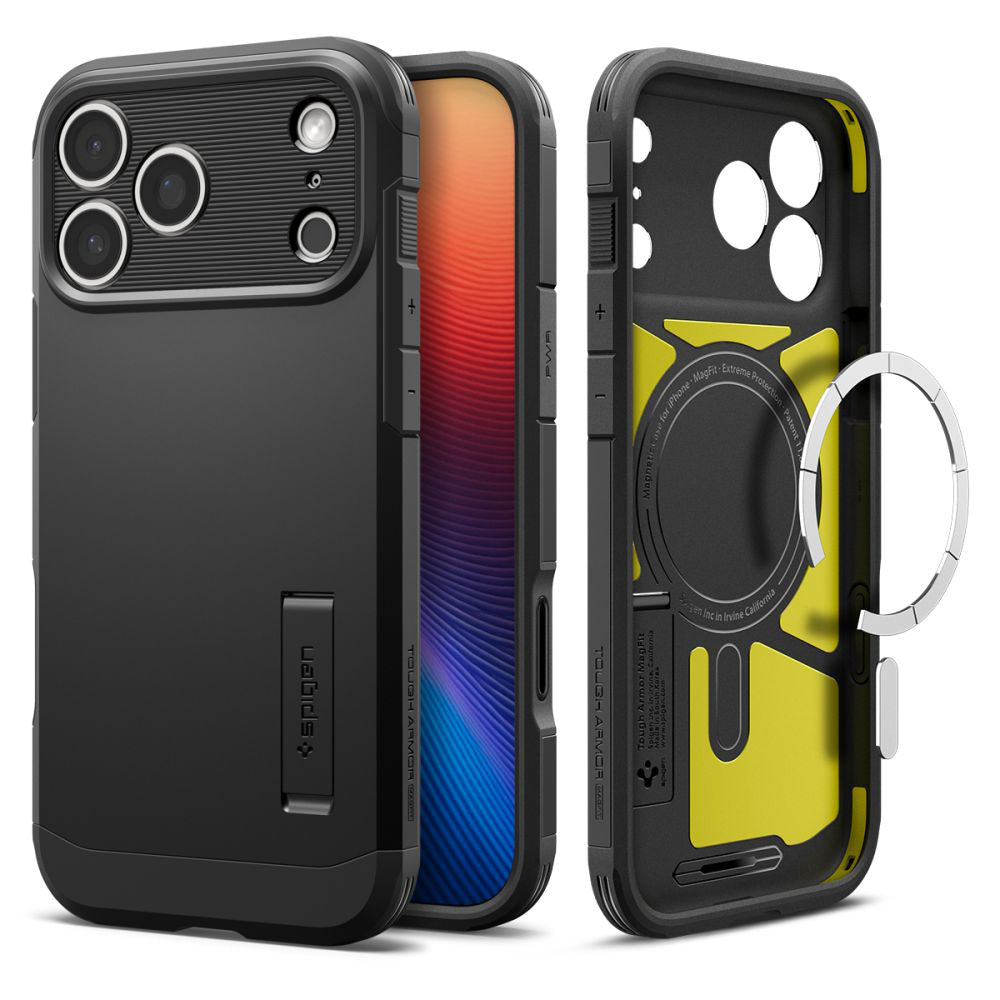 MagSafe cover til Apple iPhone 17 Pro, Spigen, Tough Armor T, Sort ACS10361