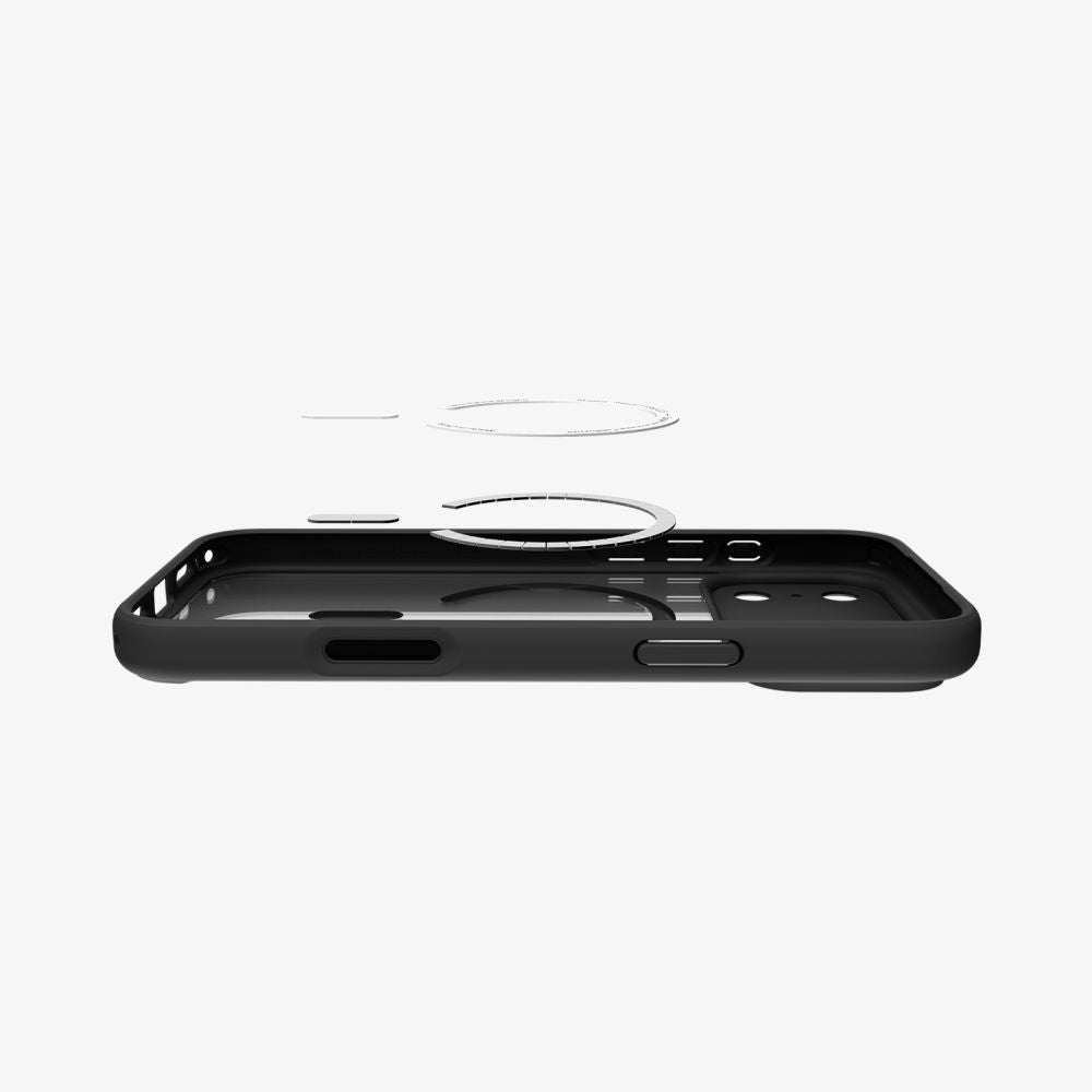 MagSafe cover til Apple iPhone 17 Pro, Spigen, Ultra Hybrid, Sort Orange Satin ACS10483