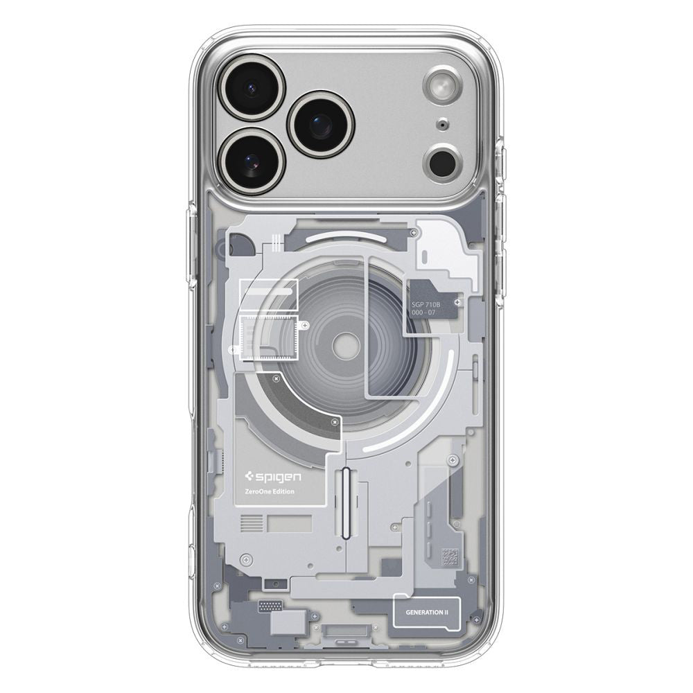 MagSafe cover til Apple iPhone 17 Pro, Spigen, Ultra Hybrid Zero One, Hvid ACS10351