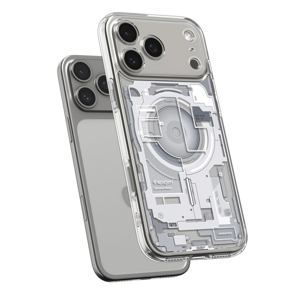 MagSafe cover til Apple iPhone 17 Pro, Spigen, Ultra Hybrid Zero One, Hvid ACS10351