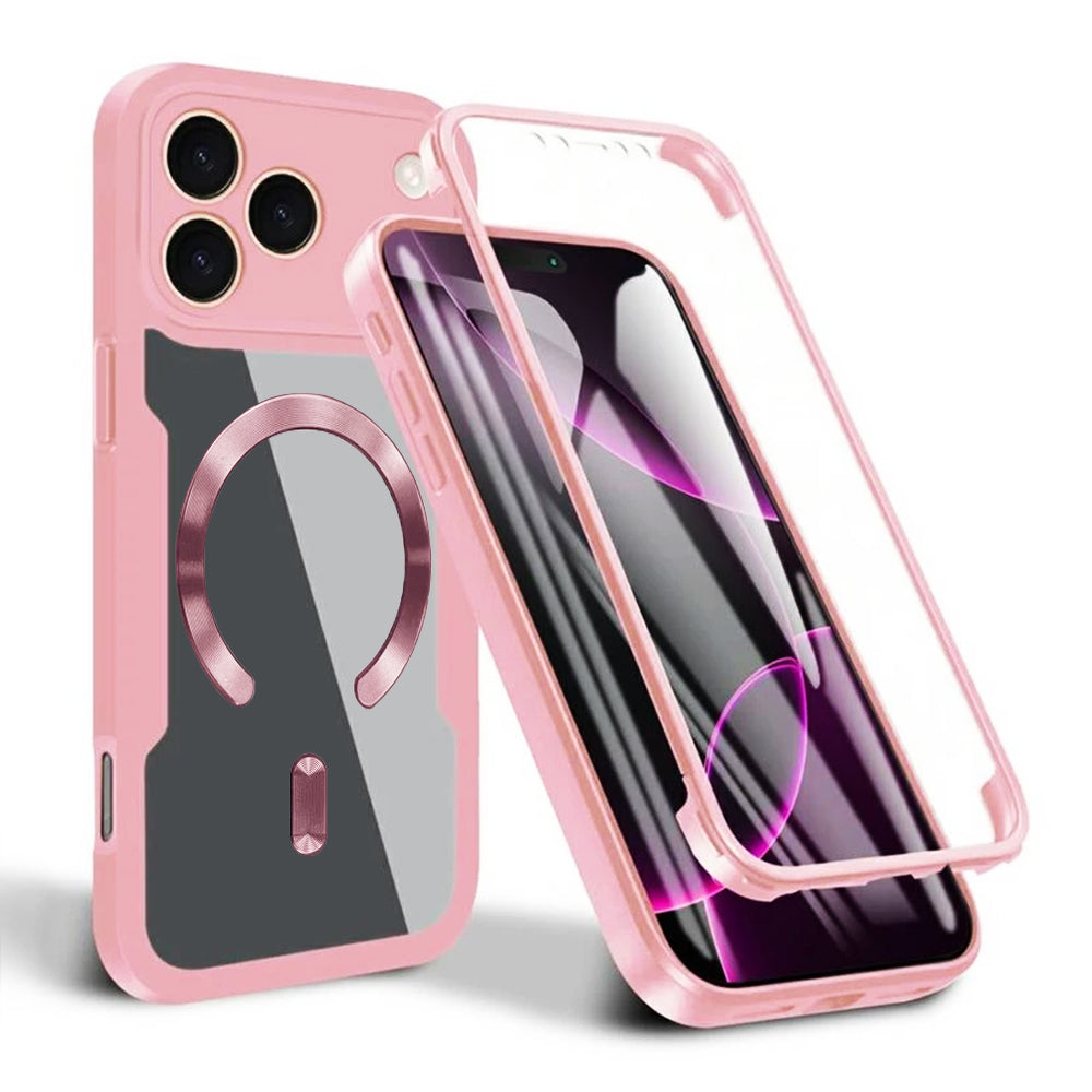 MagSafe Case for Apple iPhone 17 Pro, Techsuit, ColorVerse 360, Pink