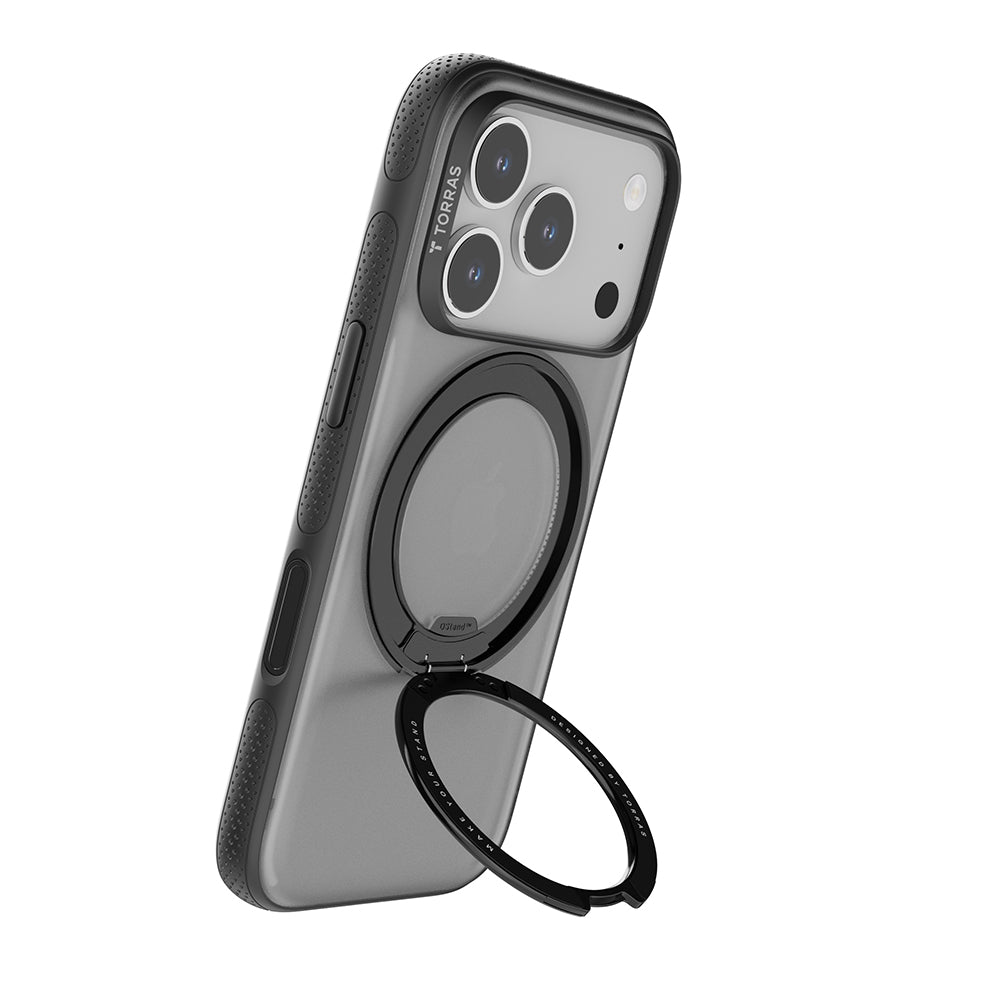 MagSafe Case for Apple iPhone 17 Pro, Torras, Ostand R Fitness, Black