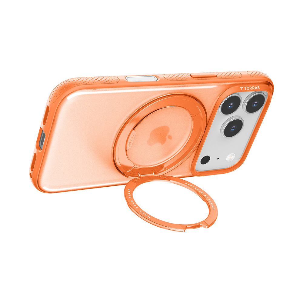 MagSafe cover til Apple iPhone 17 Pro, Torras, Ostand R Fitness, Orange