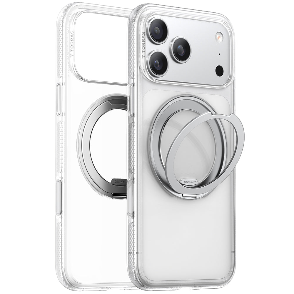MagSafe cover til Apple iPhone 17 Pro, Torras, Ostand R Fitness, Gennemsigtig