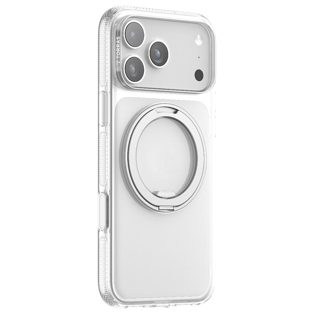 MagSafe cover til Apple iPhone 17 Pro, Torras, Ostand R Fitness, Gennemsigtig