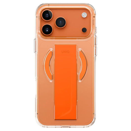 MagSafe cover til Apple iPhone 17 Pro, UNIQ, Heldro Air MagClick, Gennemsigtig Orange