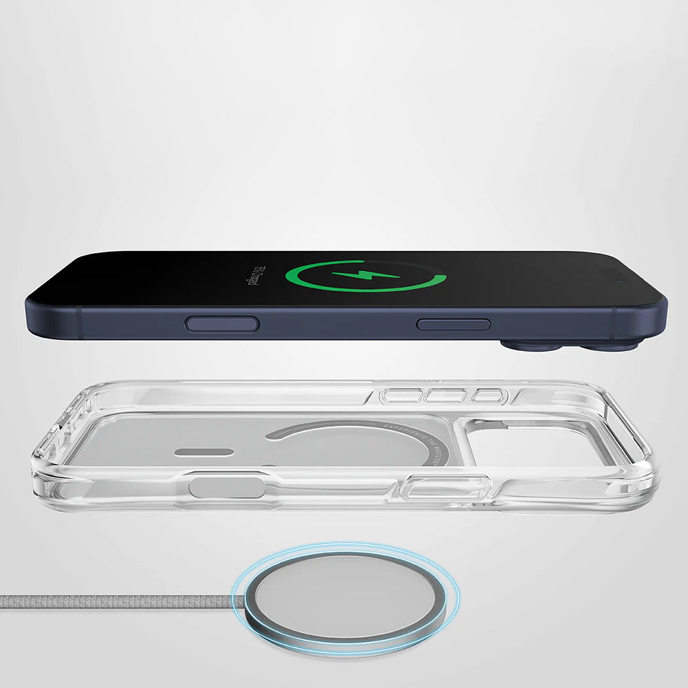 MagSafe cover til Apple iPhone 17 Pro, UNIQ, LifePro Xtreme MagClick, Gennemsigtig