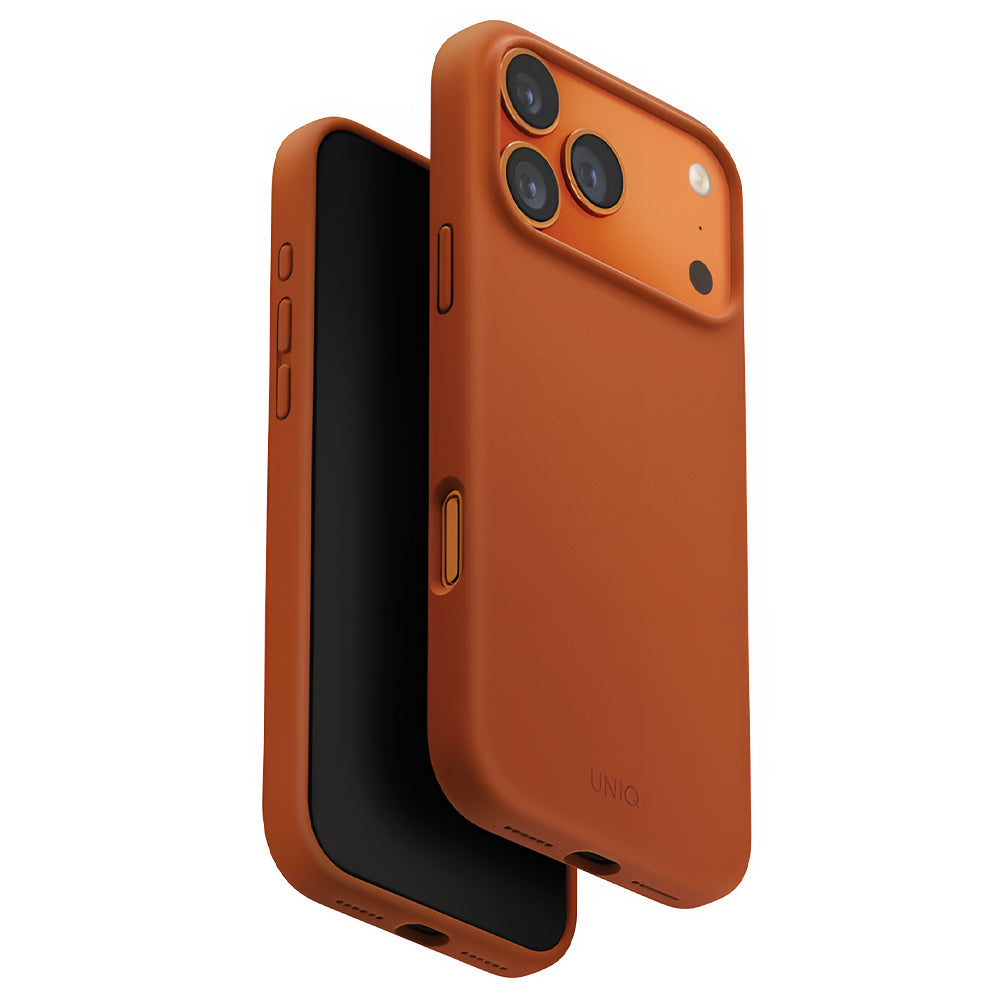 MagSafe cover til Apple iPhone 17 Pro, UNIQ, Lino MagClick, Mørk Orange