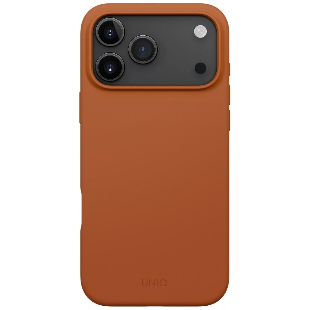 MagSafe cover til Apple iPhone 17 Pro, UNIQ, Lino MagClick, Mørk Orange