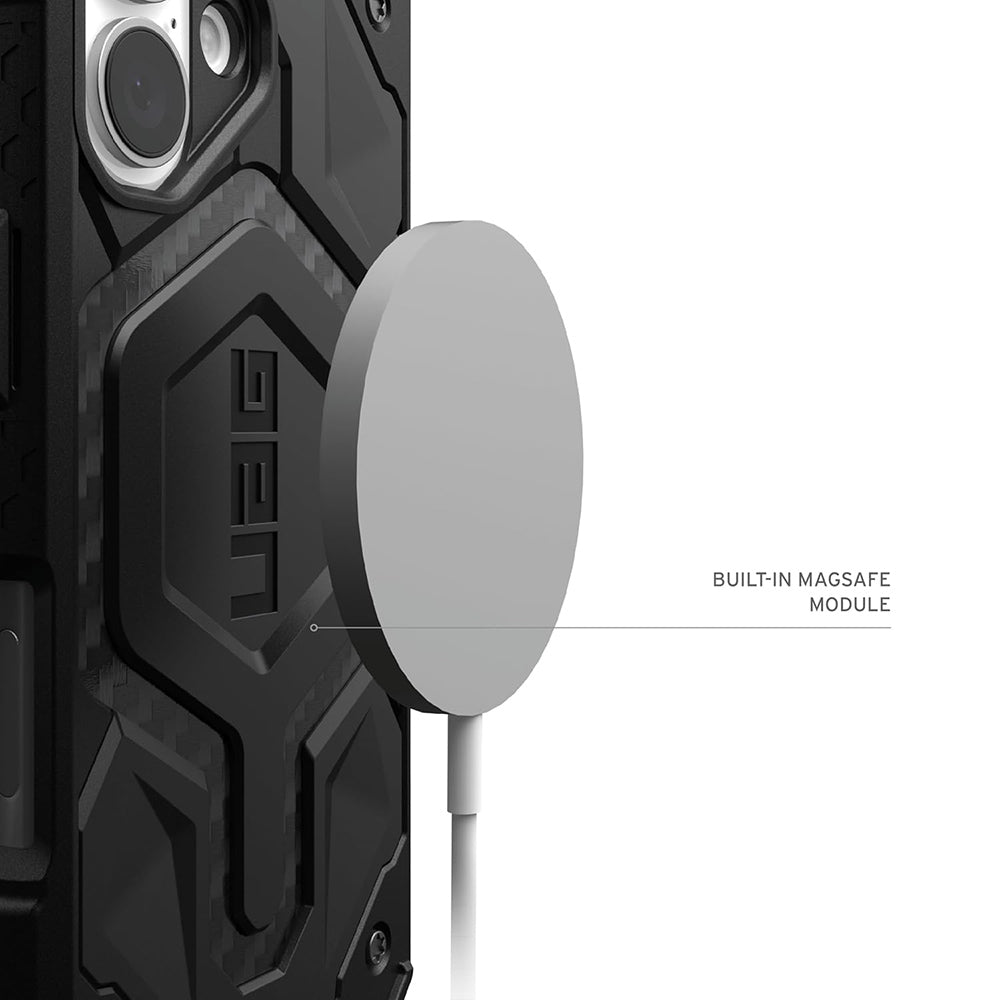 MagSafe cover til Apple iPhone 17 Pro, Urban Armor Gear, Monarch Pro Carbon, Sort