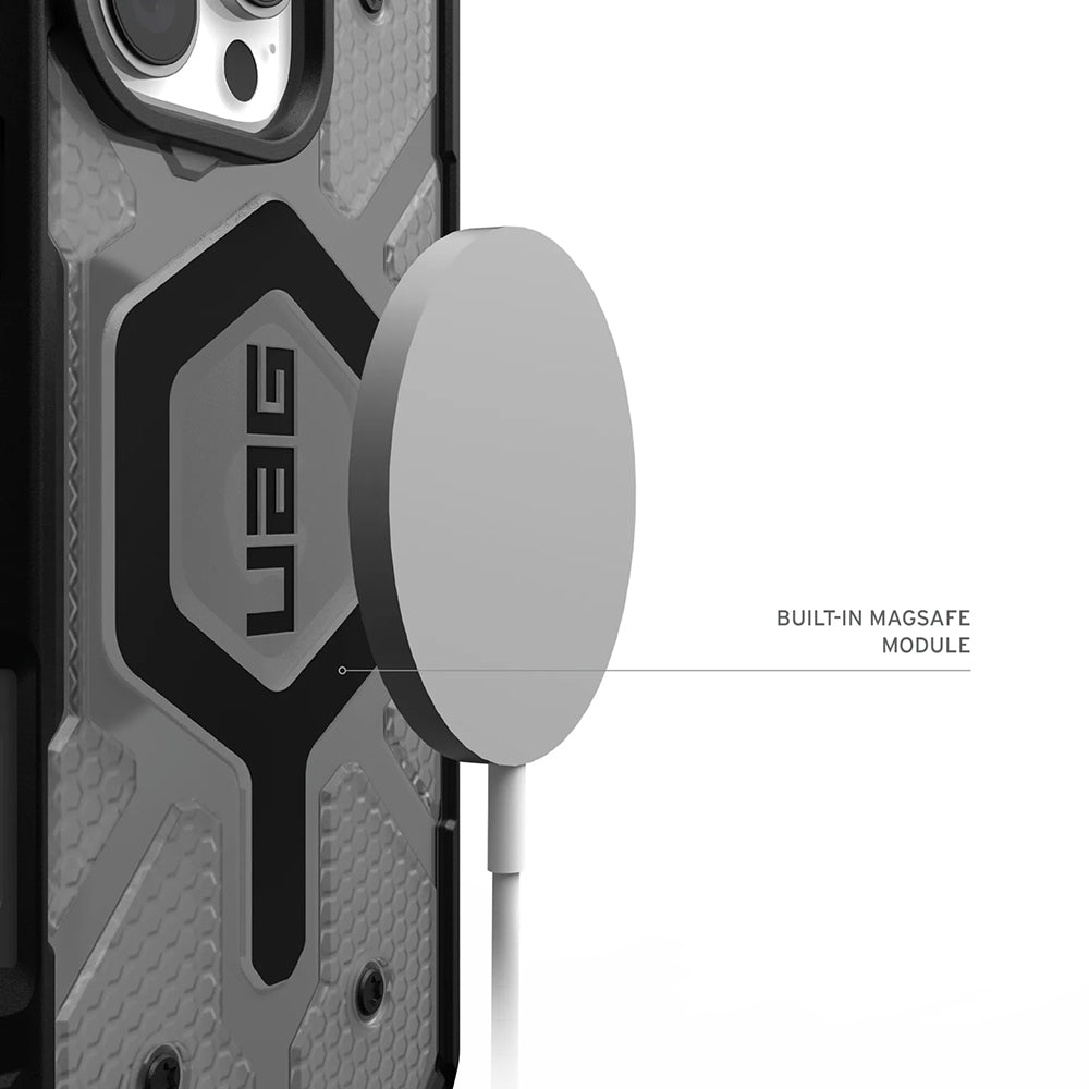 MagSafe cover til Apple iPhone 17 Pro, Urban Armor Gear, Pathfinder Clear, Grå