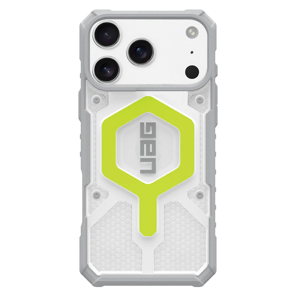 MagSafe Case for Apple iPhone 17 Pro, Urban Armor Gear, Pathfinder Clear, Green