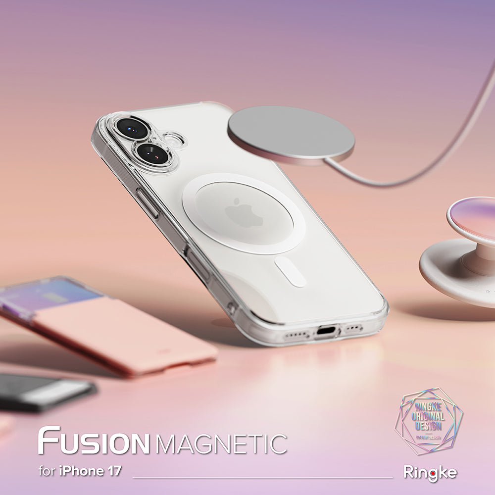 MagSafe cover til Apple iPhone 17, Ringke, Fusion, Mat Transparent