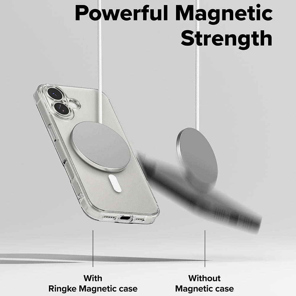 MagSafe cover til Apple iPhone 17, Ringke, Fusion, Mat Transparent