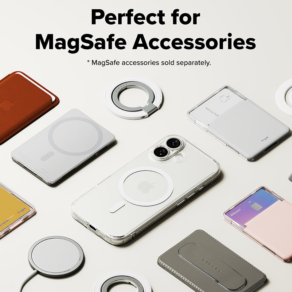 MagSafe cover til Apple iPhone 17, Ringke, Fusion, Mat Transparent