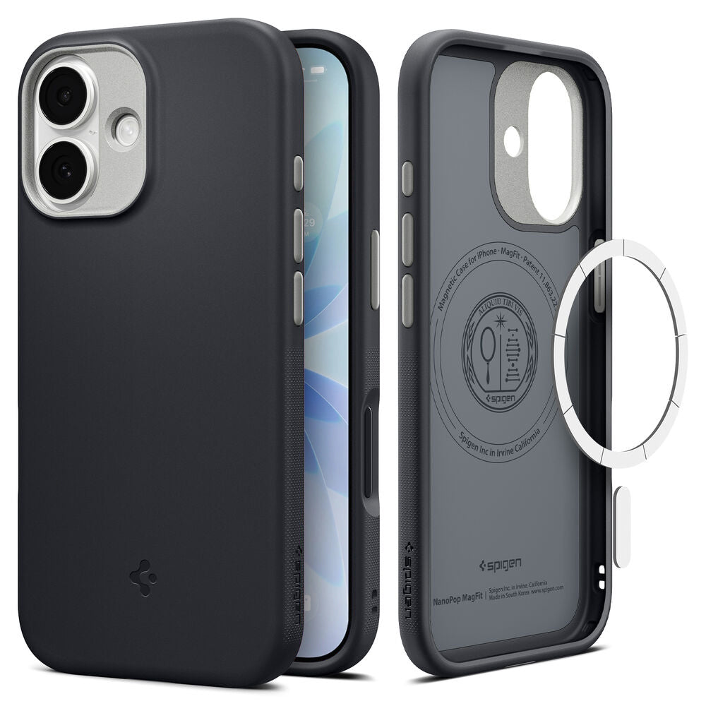 MagSafe cover til Apple iPhone 17, Spigen, Caseology Nano Pop, Sort ACS10366