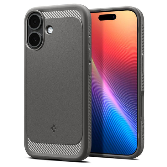 MagSafe cover til Apple iPhone 17, Spigen, Rugged Armor, Grå